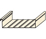 .024 12" Wide Interlocking Aluminum Pan