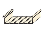 .024 12" Wide Interlocking Aluminum Pan